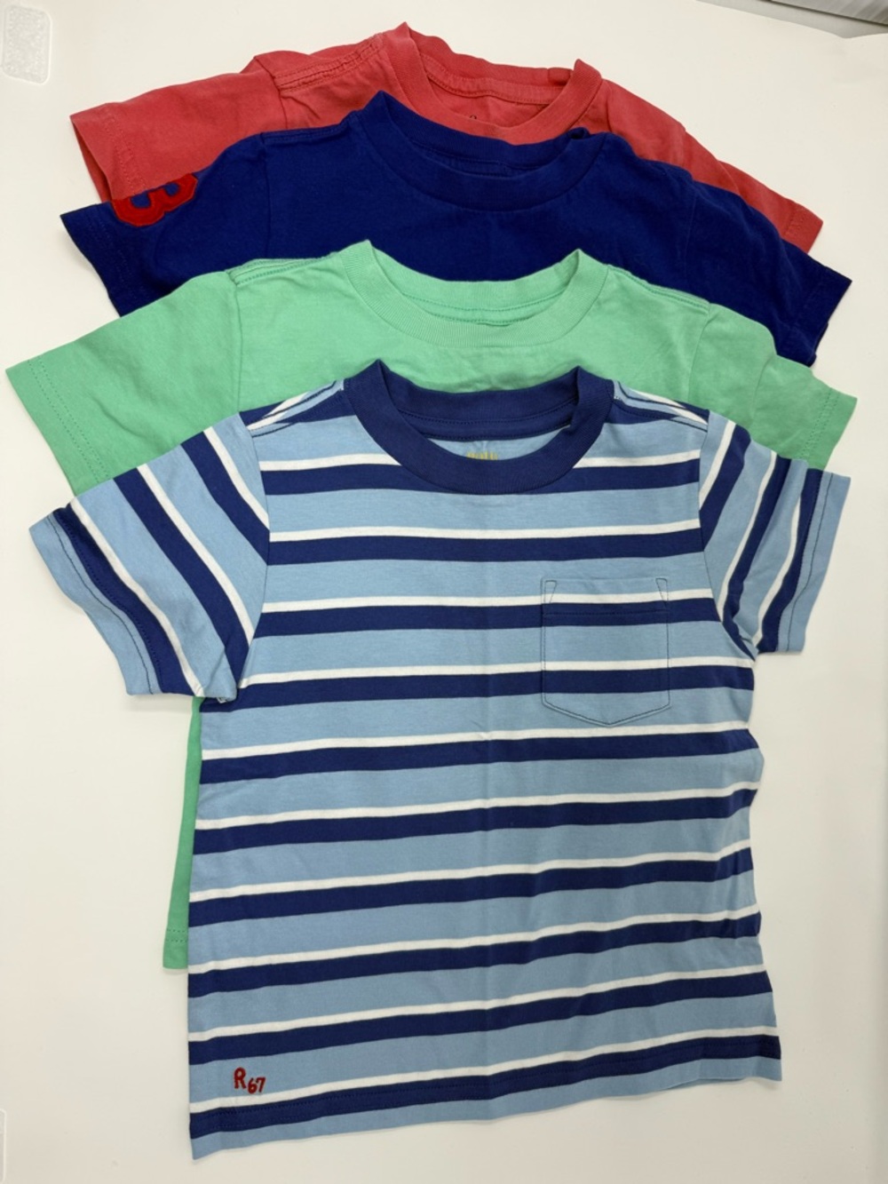Boys 3T Ralph Lauren Polo Tshirt, 4 Shirt Bundle Lot Blue Green Red